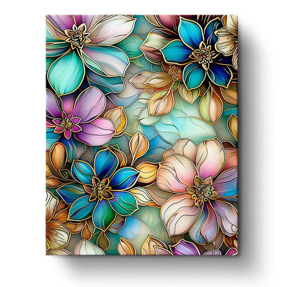 Stained Glass Floral Bliss - Bohemian Vibes - Judy Paint