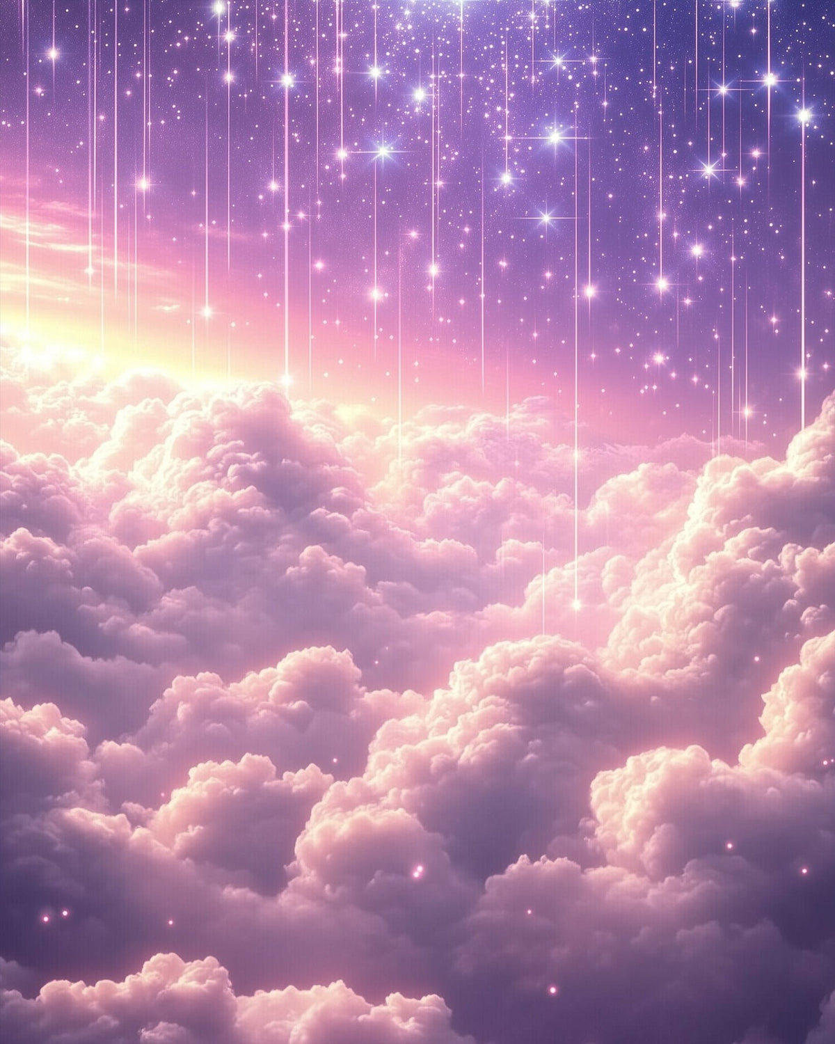 Starlit Cloudscape Serenity - Galaxies - Judy Paint