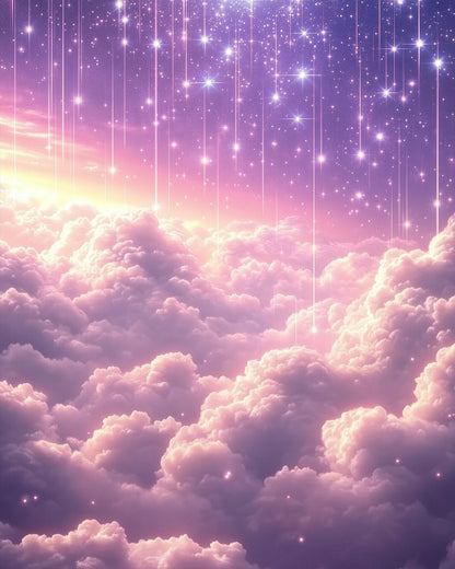Starlit Cloudscape Serenity - Galaxies - Judy Paint