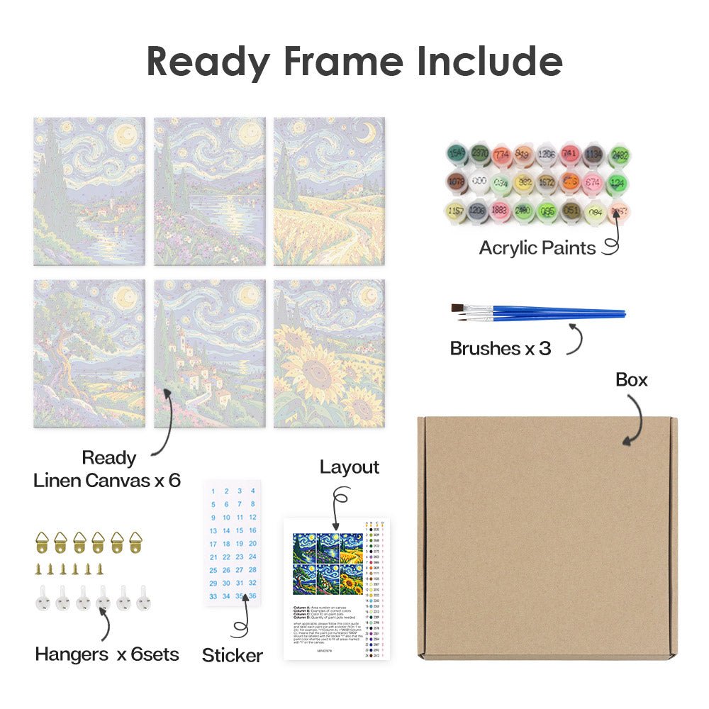 What's included with the framed canvas version