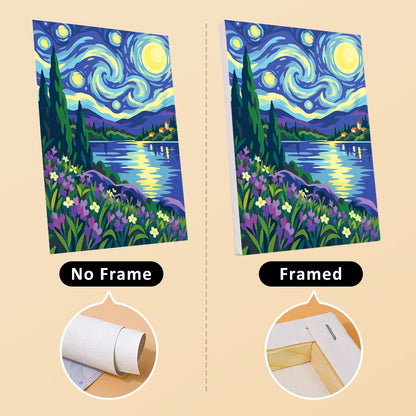 No frame vs. framed canvas