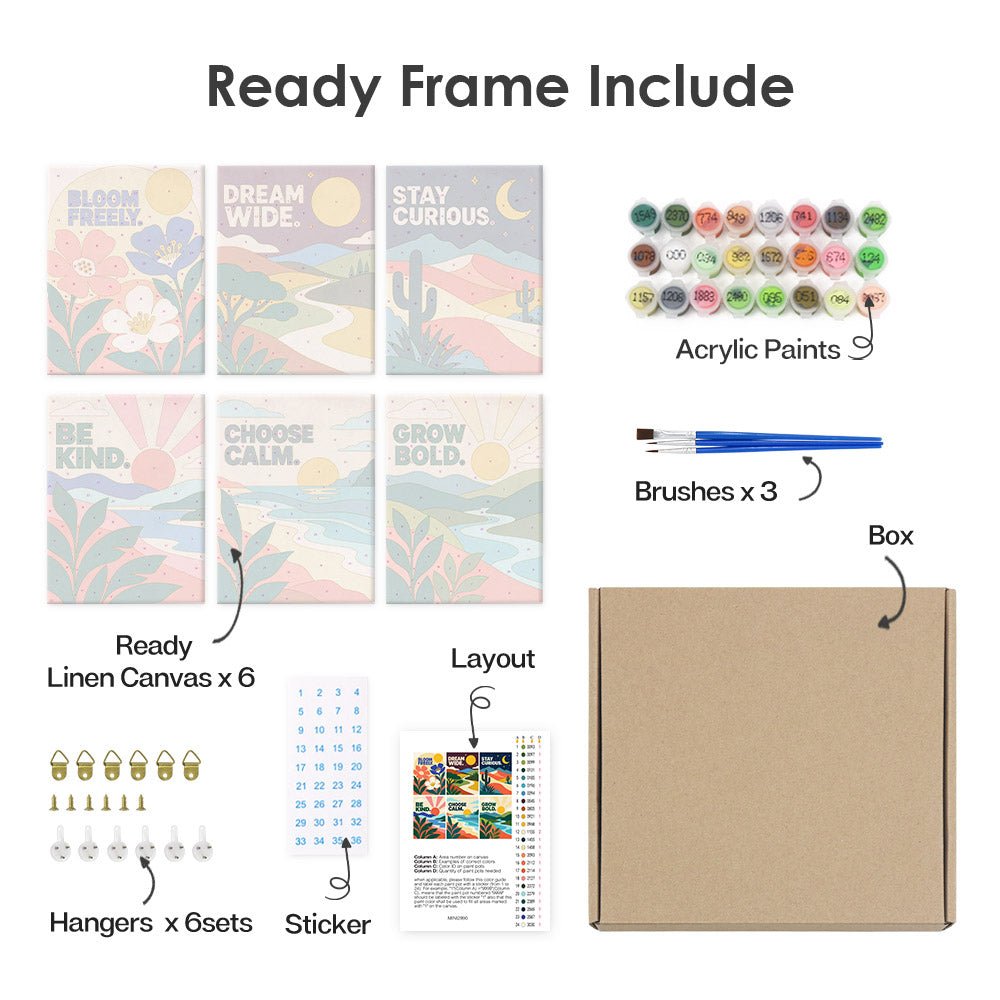 What's included with the framed canvas version