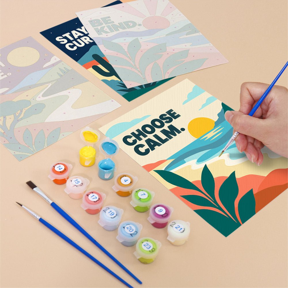Stay Curious Quotes mini painting set