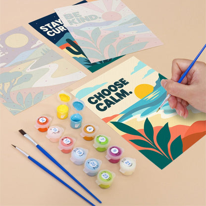 Stay Curious Quotes mini painting set