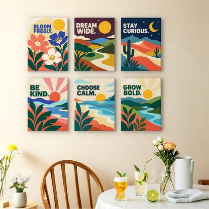Stay Curious Quotes mini painting set
