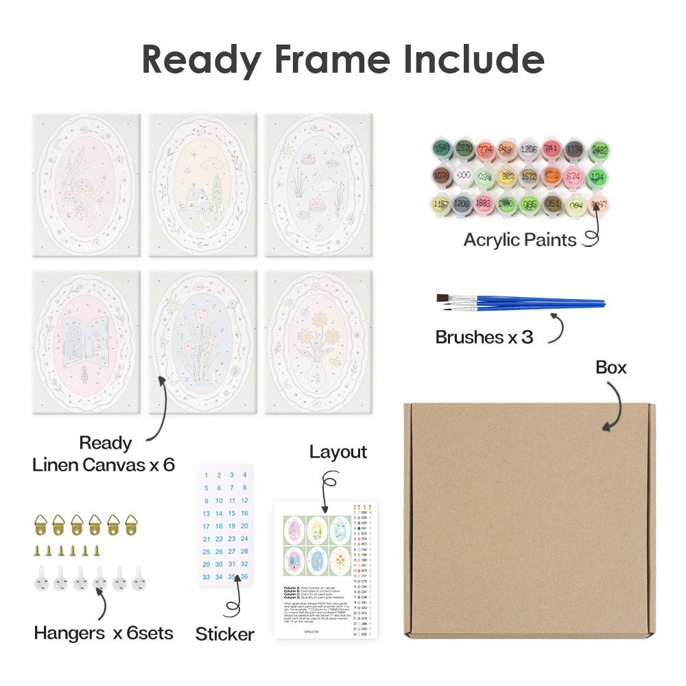 What's included with the framed canvas version