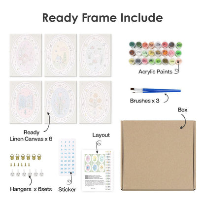 What's included with the framed canvas version