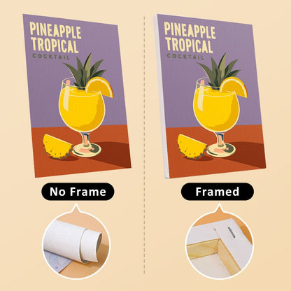No frame vs. framed canvas