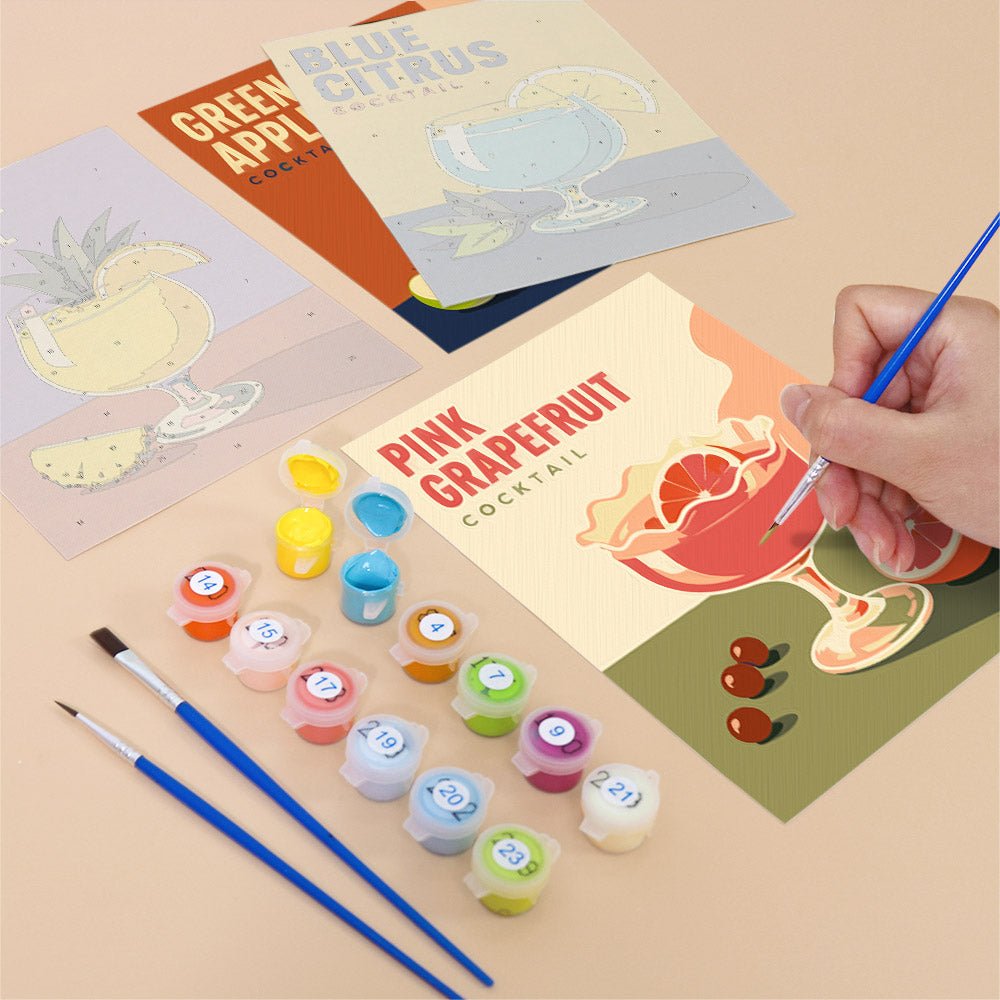 Summer Cocktails mini painting set