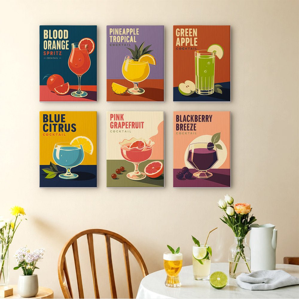 Summer Cocktails mini painting set