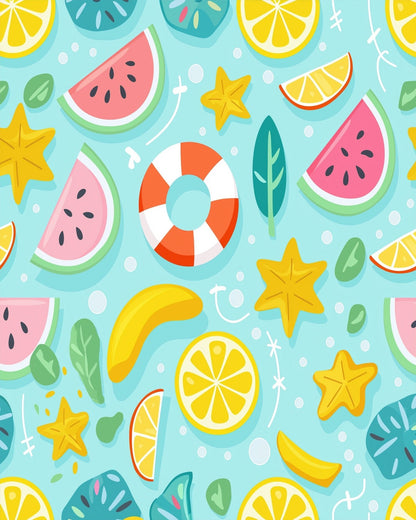 Summer Fruit Mix - Minimalistic - Judy Paint