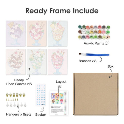 What's included with the framed canvas version