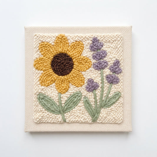 Sunflower & Lavender Serenity – Square Edition - Judy Paint