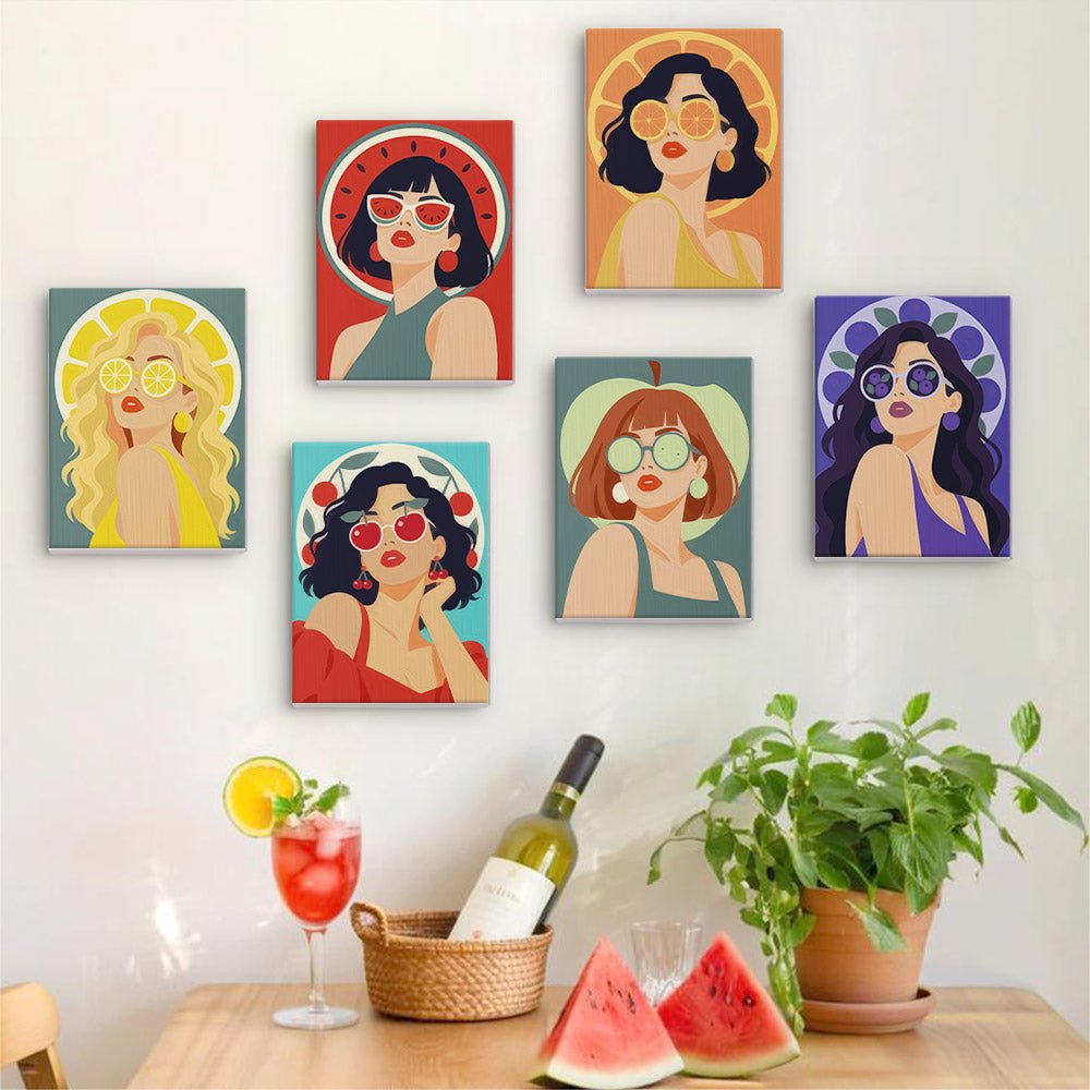 Sunglasses Divas mini painting set