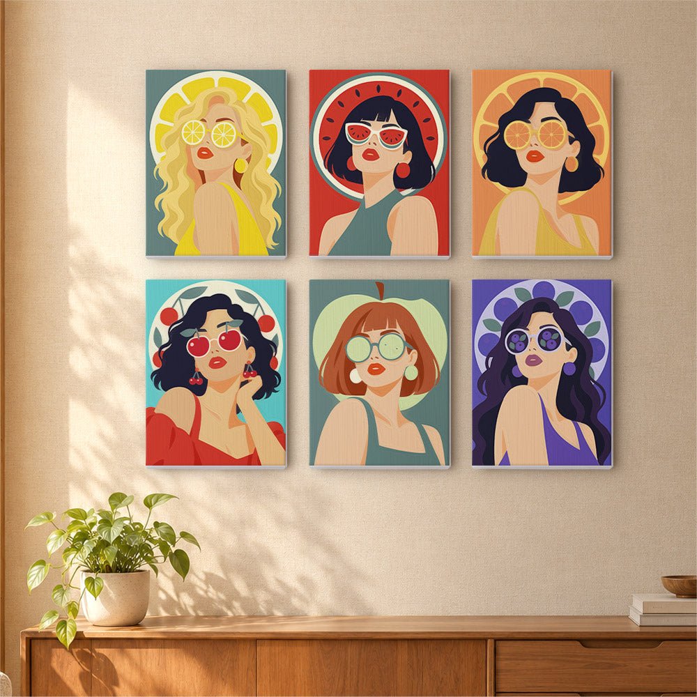 Sunglasses Divas mini painting set