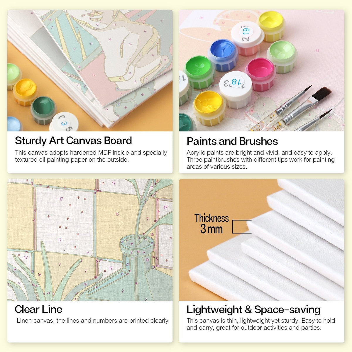 Sunlit Still Life – Set of 6 Mini Paintings - Judy Paint