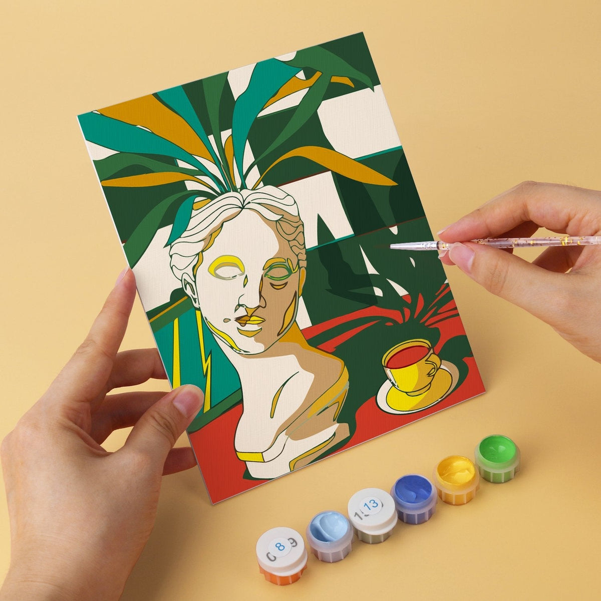 Sunlit Still Life – Set of 6 Mini Paintings - Judy Paint
