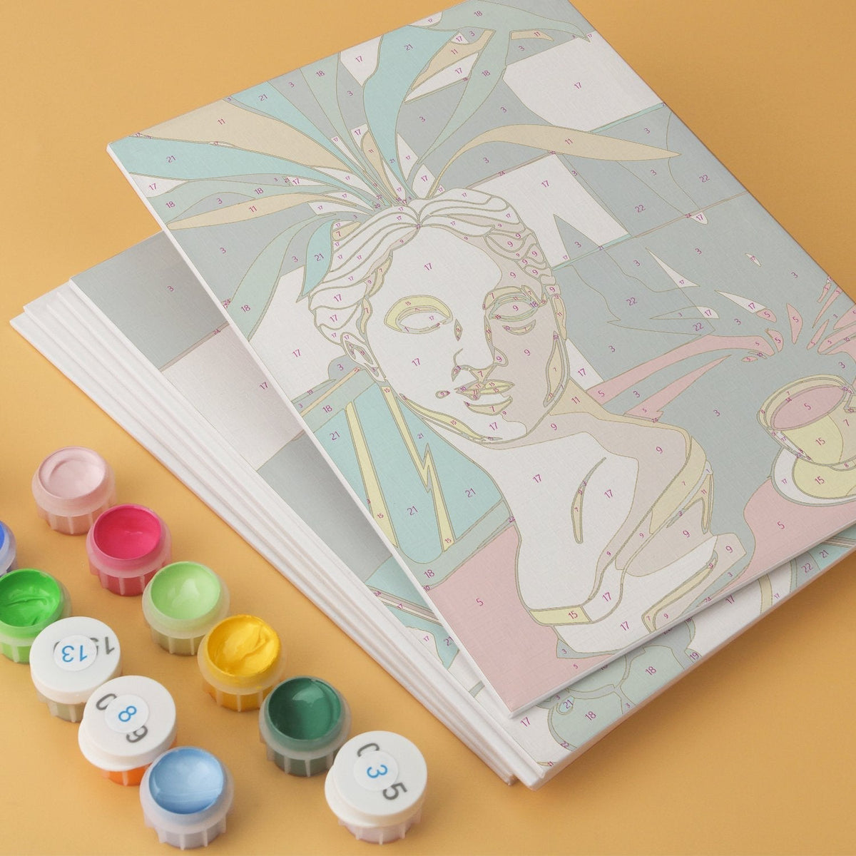 Sunlit Still Life – Set of 6 Mini Paintings - Judy Paint