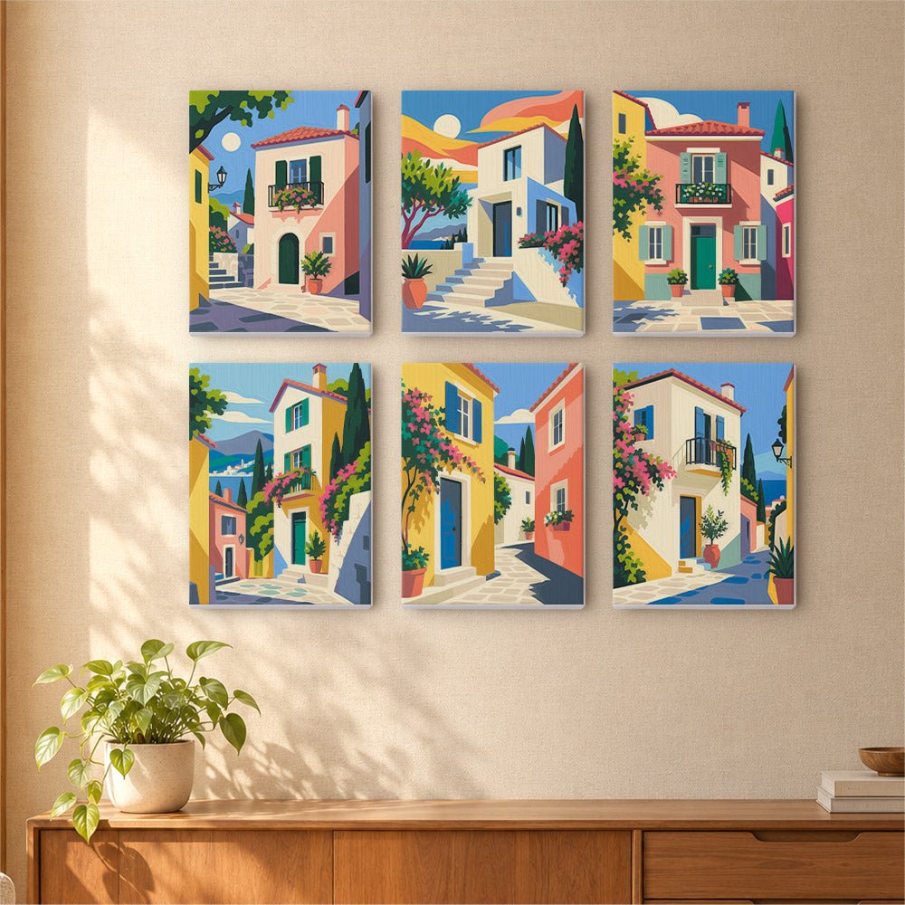 Sunny Facades mini painting set
