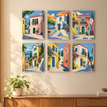 Sunny Facades mini painting set