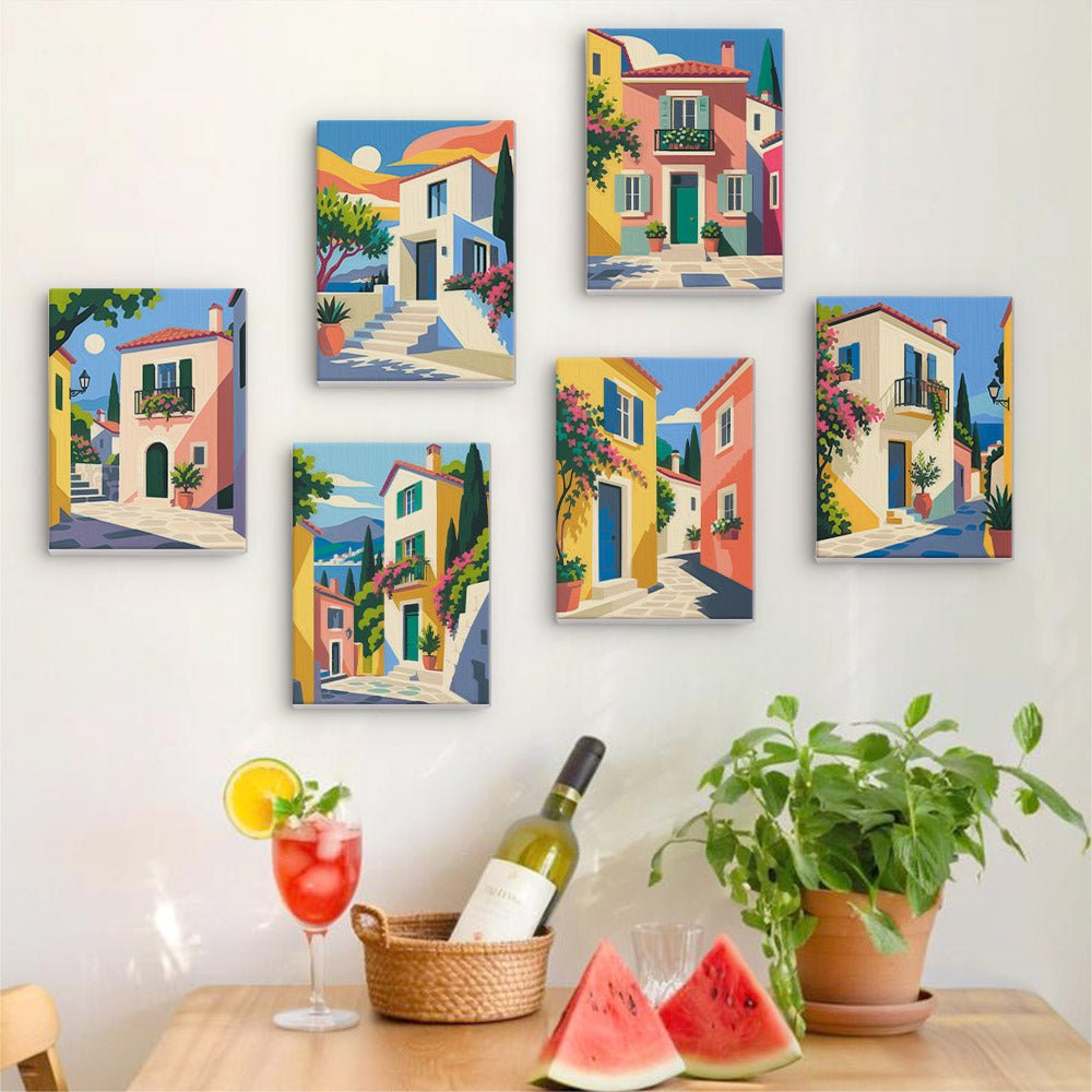 Sunny Facades mini painting set
