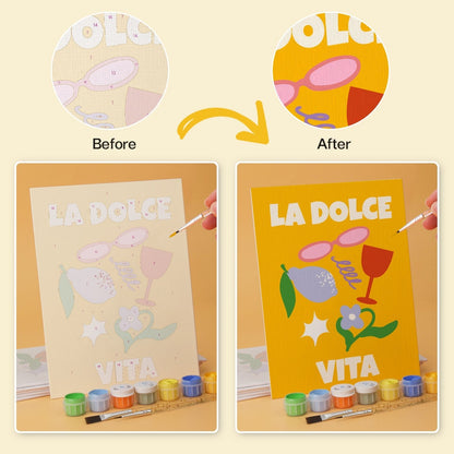 Sunny Side & Spritz – Set of 6 Mini Paintings - Judy Paint