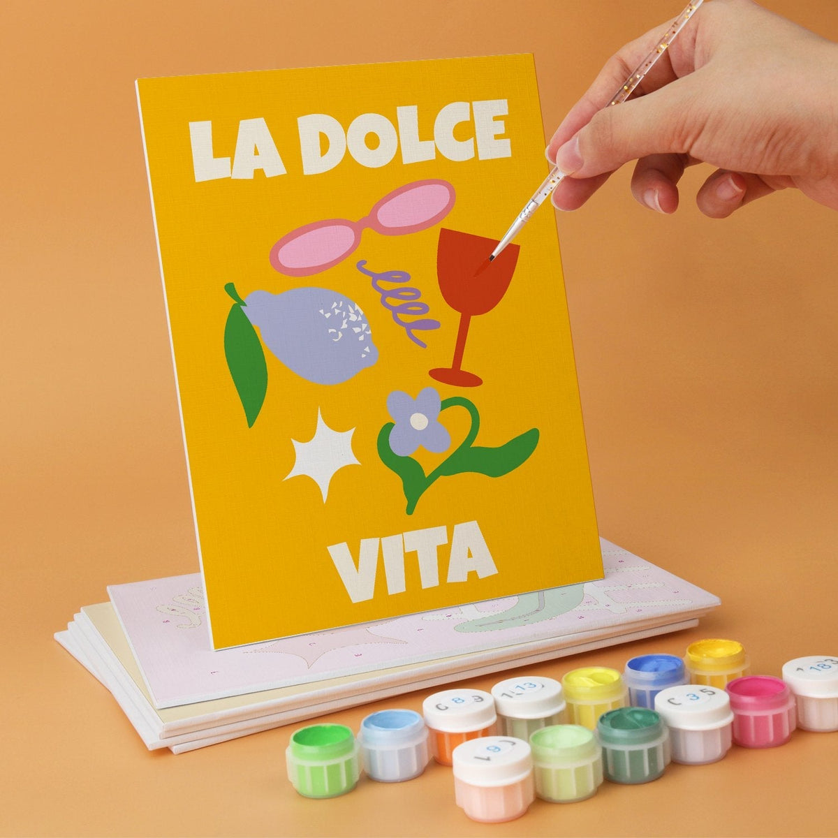 Sunny Side & Spritz – Set of 6 Mini Paintings - Judy Paint