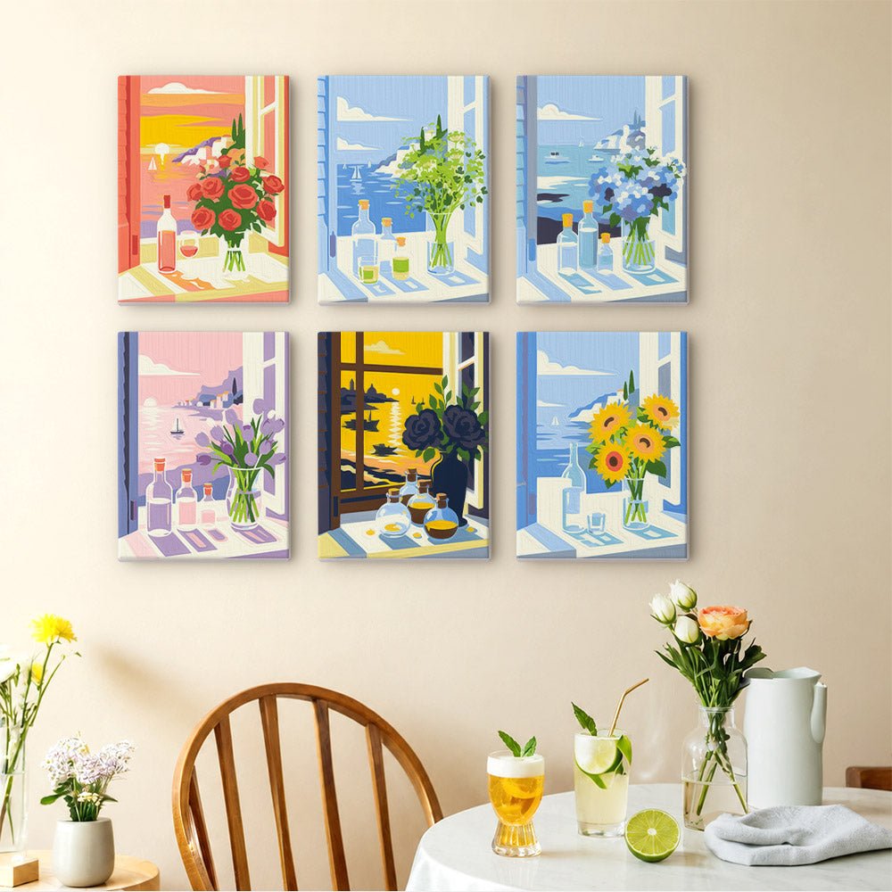 Sunny Window Blooms mini painting set