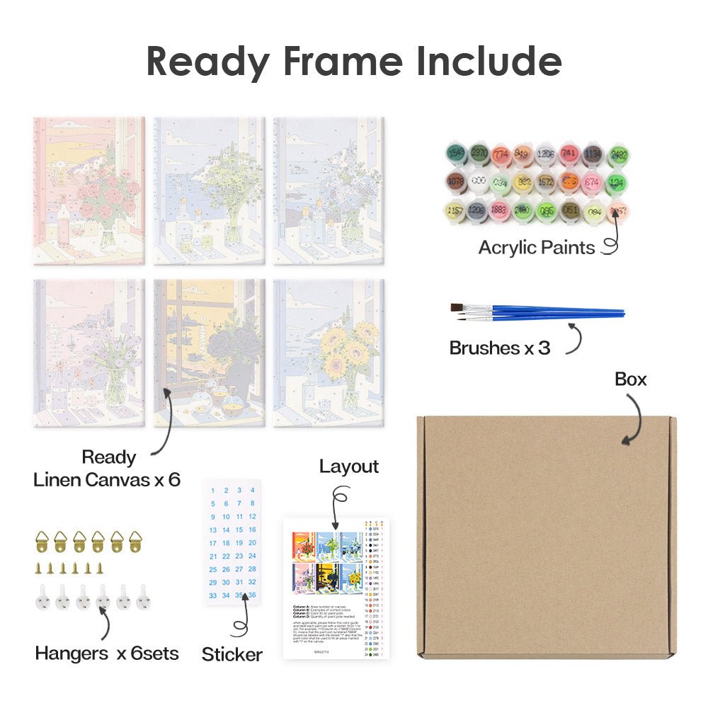 What's included with the framed canvas version