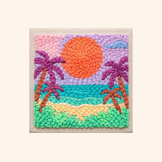 Sunset Palms - Square Edition - Judy Paint
