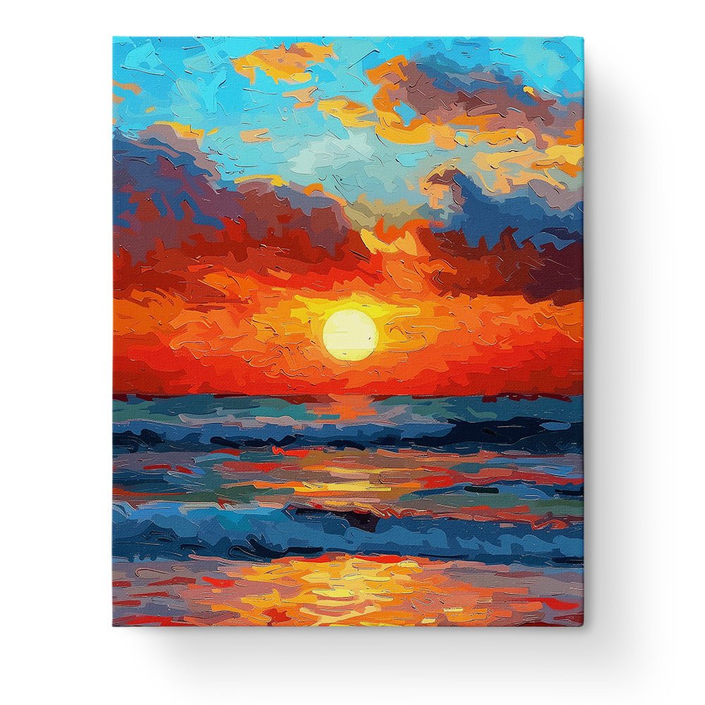 Sunset Serenity - Sea Landscape - Judy Paint