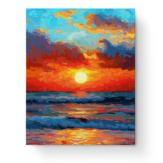 Sunset Serenity - Sea Landscape - Judy Paint