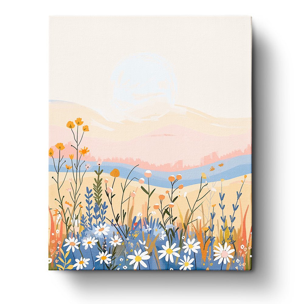 Sunset Wildflowers - Bohemian Vibes - Judy Paint