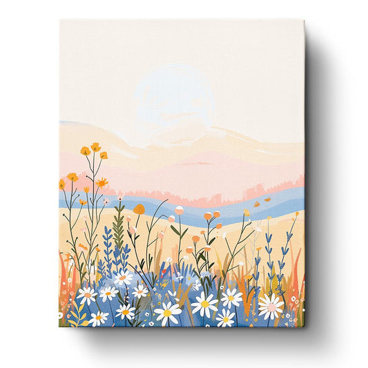 Sunset Wildflowers - Bohemian Vibes - Judy Paint