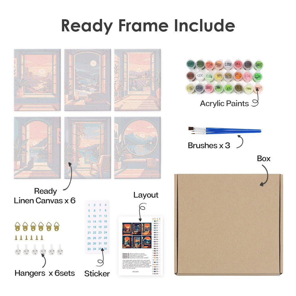 What's included with the framed canvas version