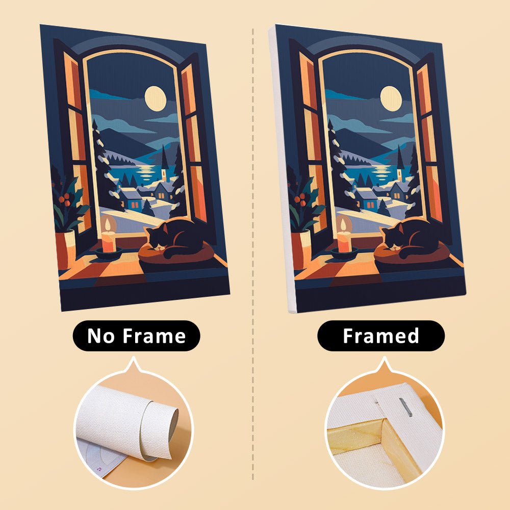 No frame vs. framed canvas