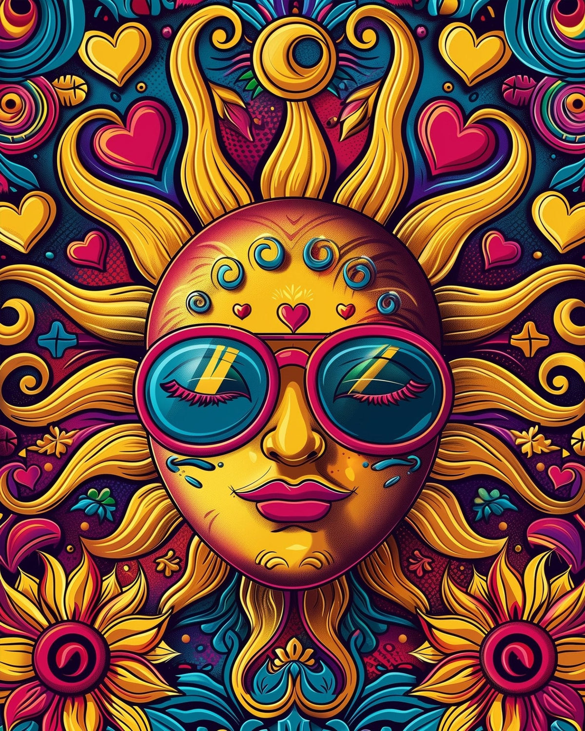 Sunshine Dreamscape - Mandalas - Judy Paint