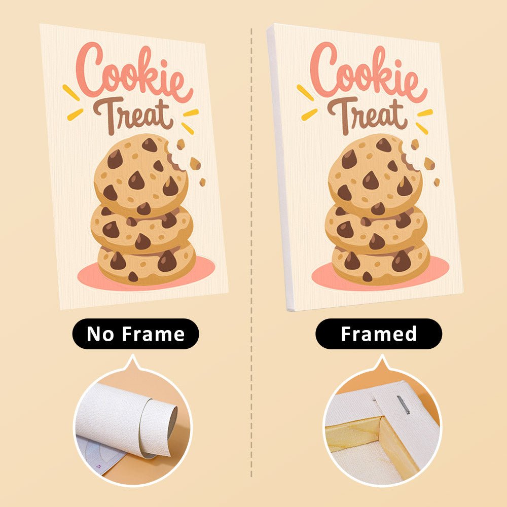 No frame vs. framed canvas