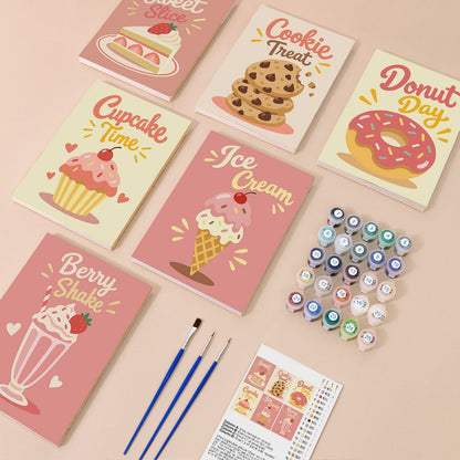 Everything in the Sweet Bakery mini painting kit