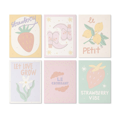 Sweet Garden – Set of 6 Mini Paintings - Judy Paint
