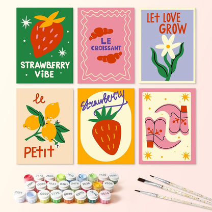 Sweet Garden – Set of 6 Mini Paintings - Judy Paint