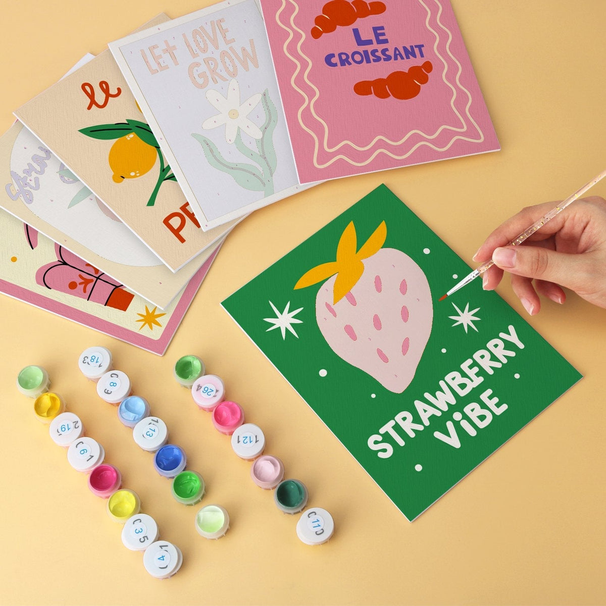 Sweet Garden – Set of 6 Mini Paintings - Judy Paint