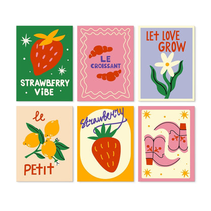 Sweet Garden – Set of 6 Mini Paintings - Judy Paint