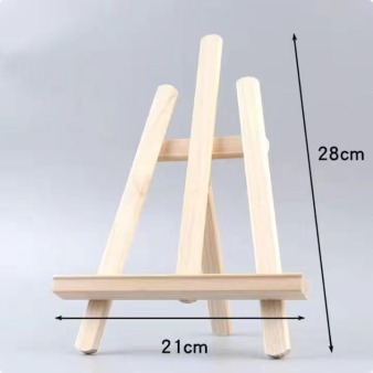 Wooden tabletop easel size 28 x 21 cm