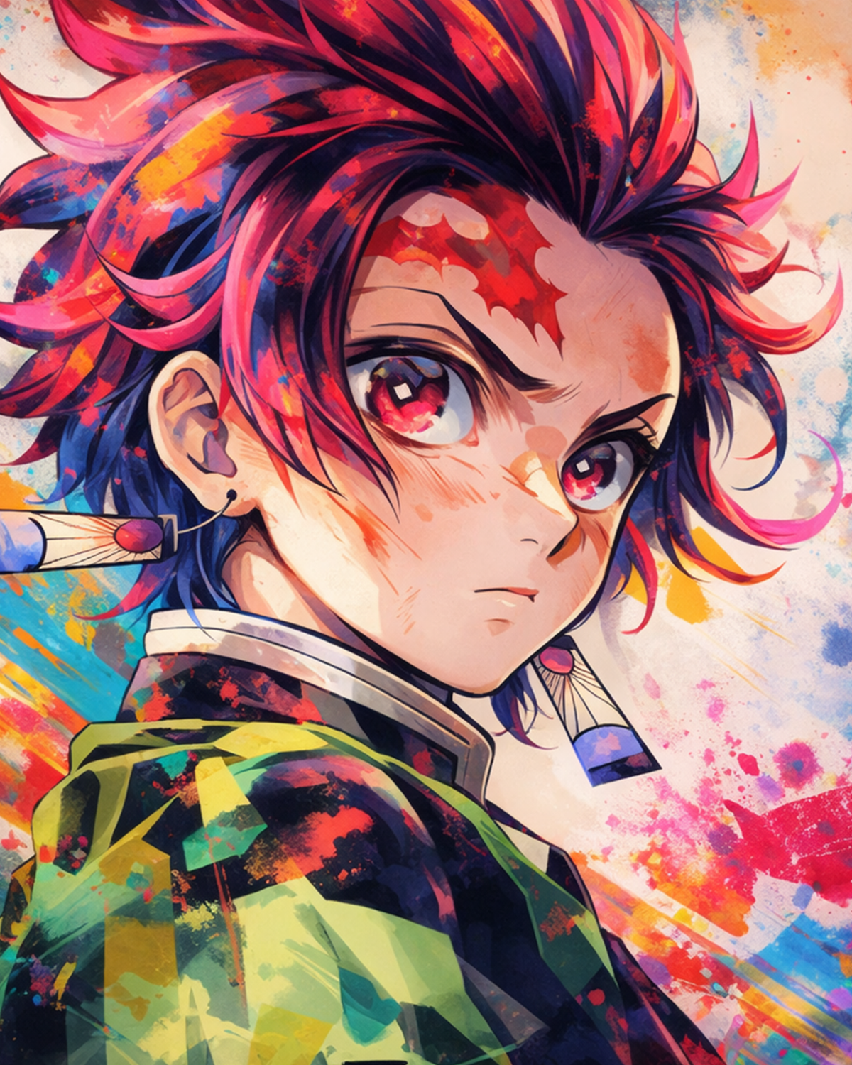Tanjiro Determination - Anime - Judy Paint
