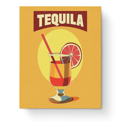 Tequila Cocktail Art - Minimalistic - Judy Paint