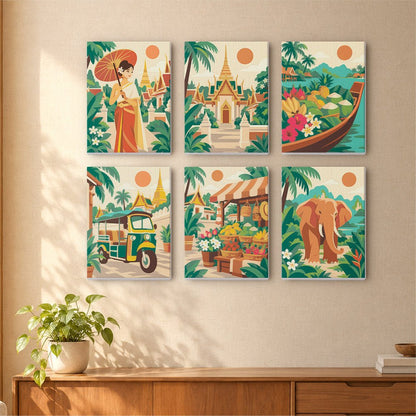 Thailand Escape mini painting set
