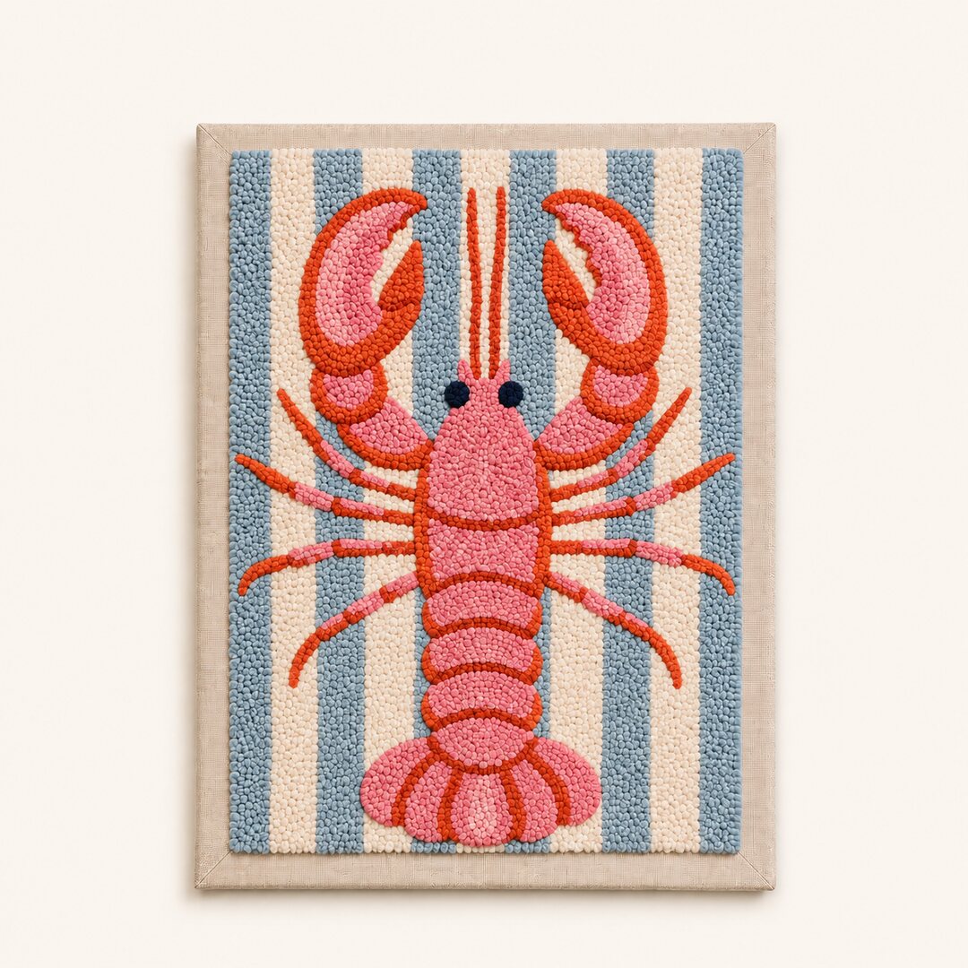 Tickled Pink Lobster - Vertical Edition - Judy Paint