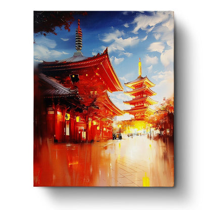 Tokio - Twilight at the Pagoda - Japan - Judy Paint