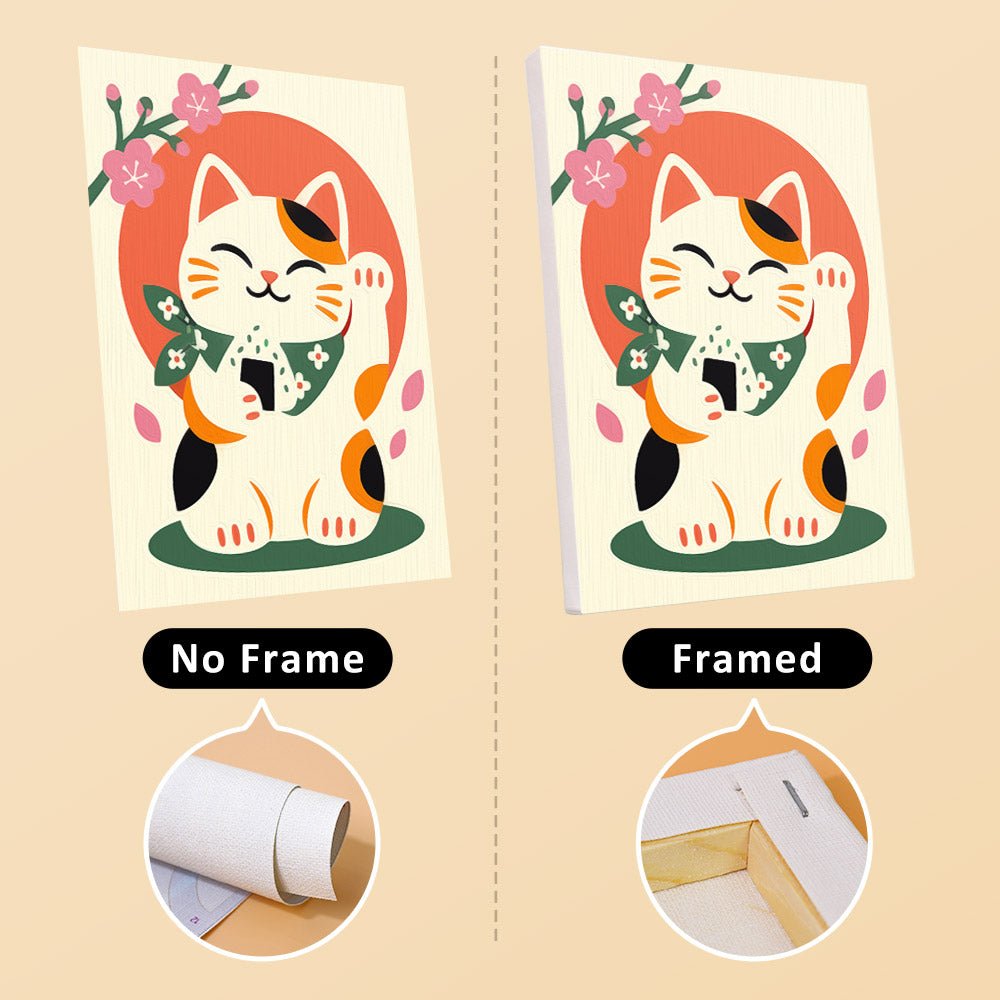 No frame vs. framed canvas